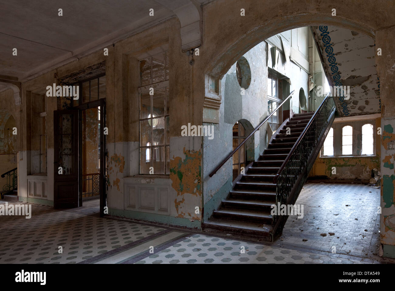 Beelitz-Heilstätten, ehemalige Arbeiter-Lungenheilstätten Stock Photo