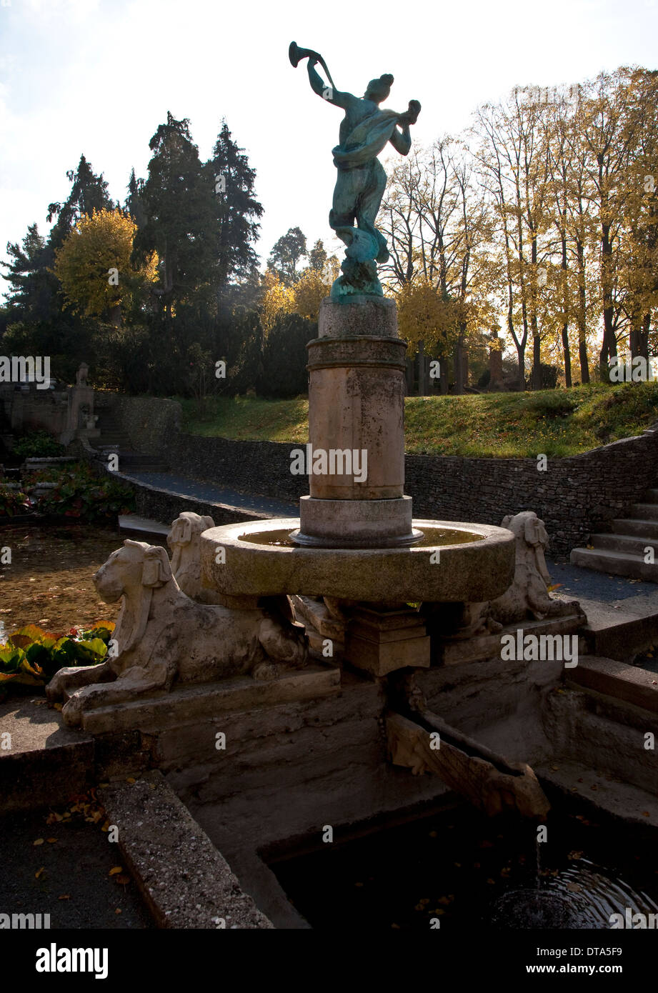 Rieder, Roseburg zwischen Ballenstedt und Rieder im Ostharz, Landschaftspark Stock Photo