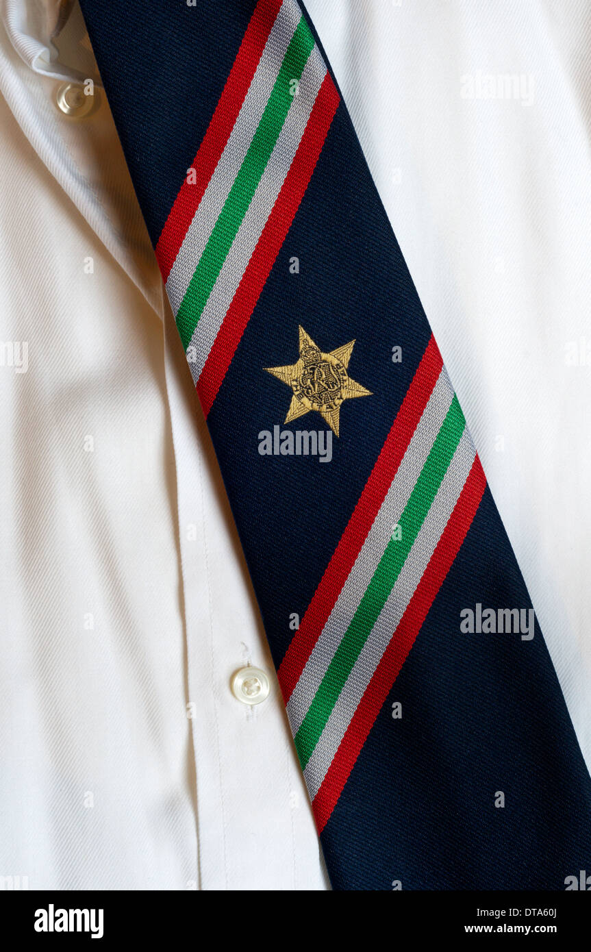 The Italy Star tie, worn buy those who fought for the Allies in Italy in the Second World War. Stock Photo