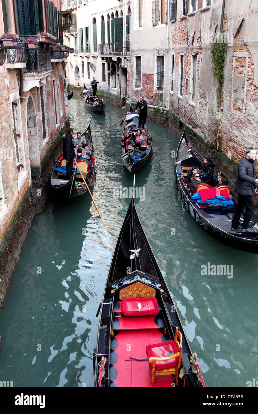 Street of Venice,Italy Stock Photo
