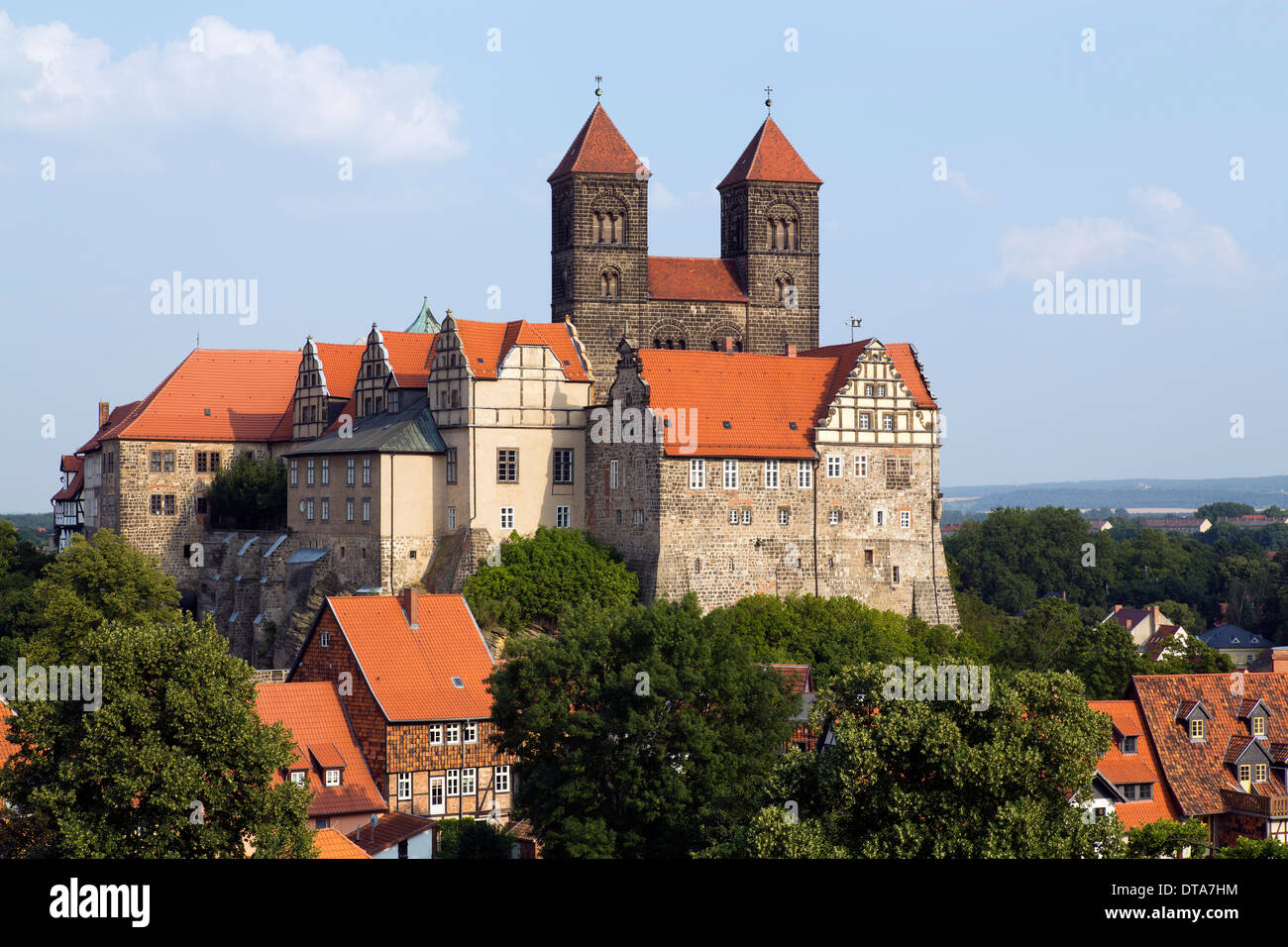 Quedlinburg, Schloß und Stiftskirche Stock Photo Alamy