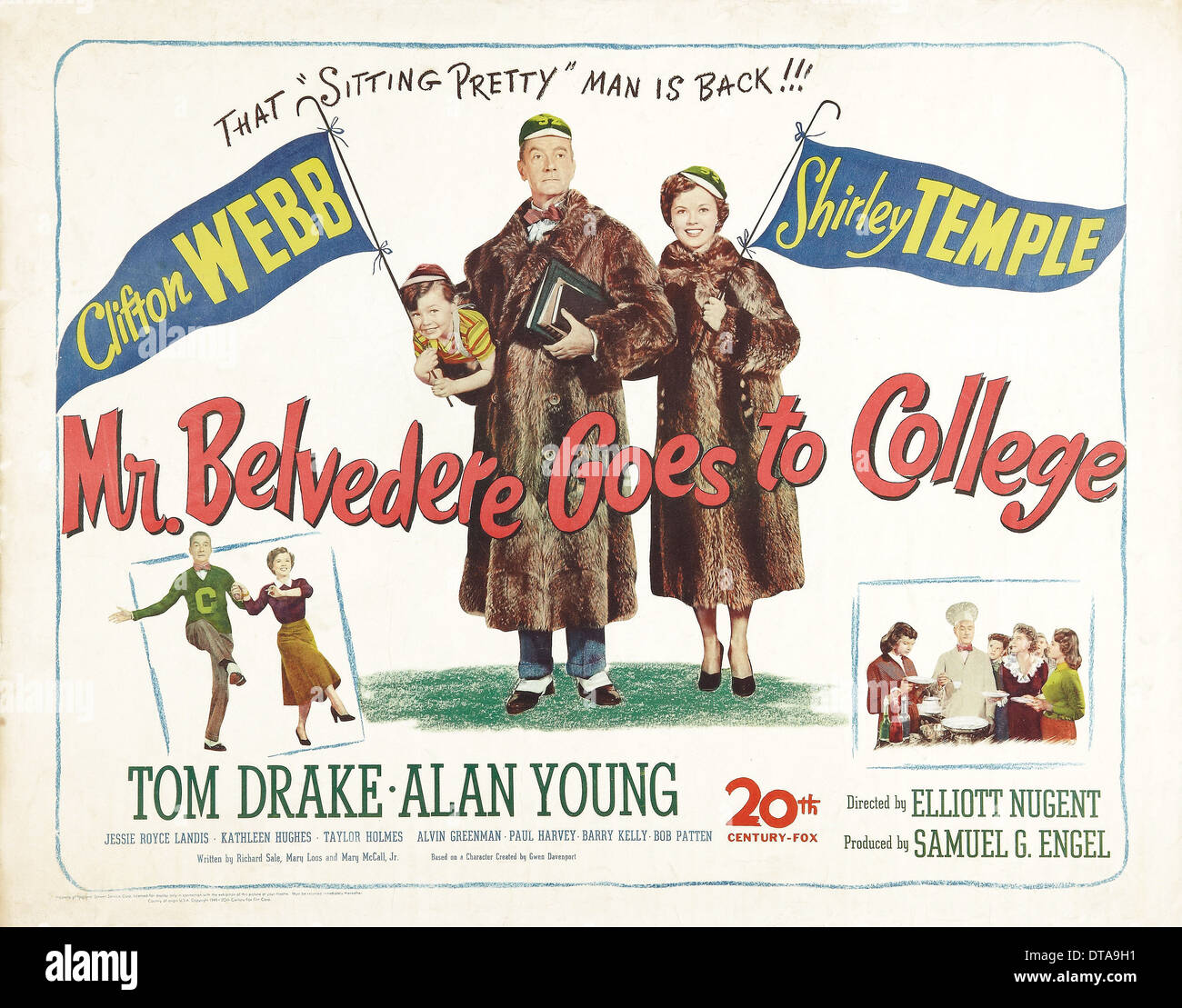 MOVIE POSTER MR. BELVEDERE GOES TO COLLEGE (1949 Stock Photo - Alamy
