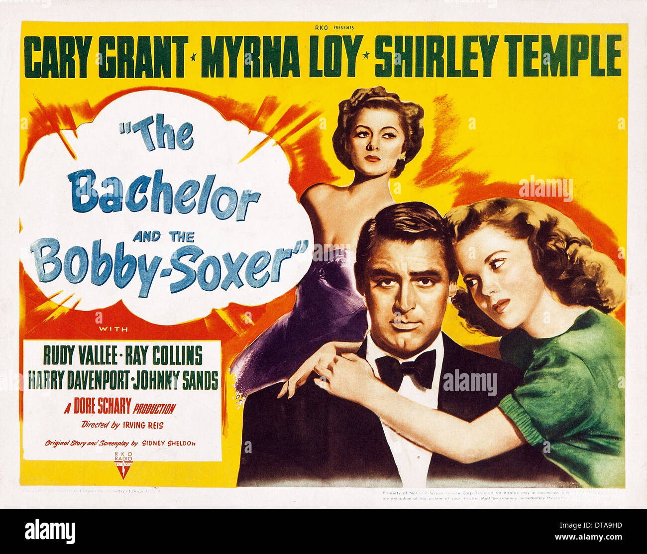 MOVIE POSTER BACHELOR KNIGHT; THE BACHELOR AND THE BOBBY-SOXER (1947) Stock Photo