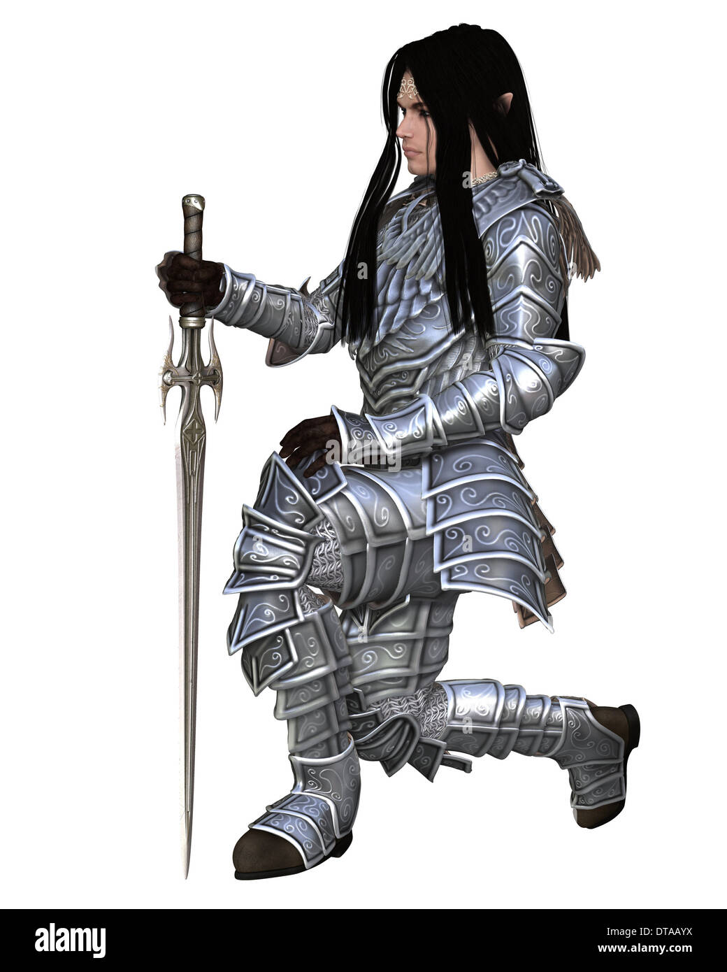 Kneeling warrior hires stock photography and images Alamy