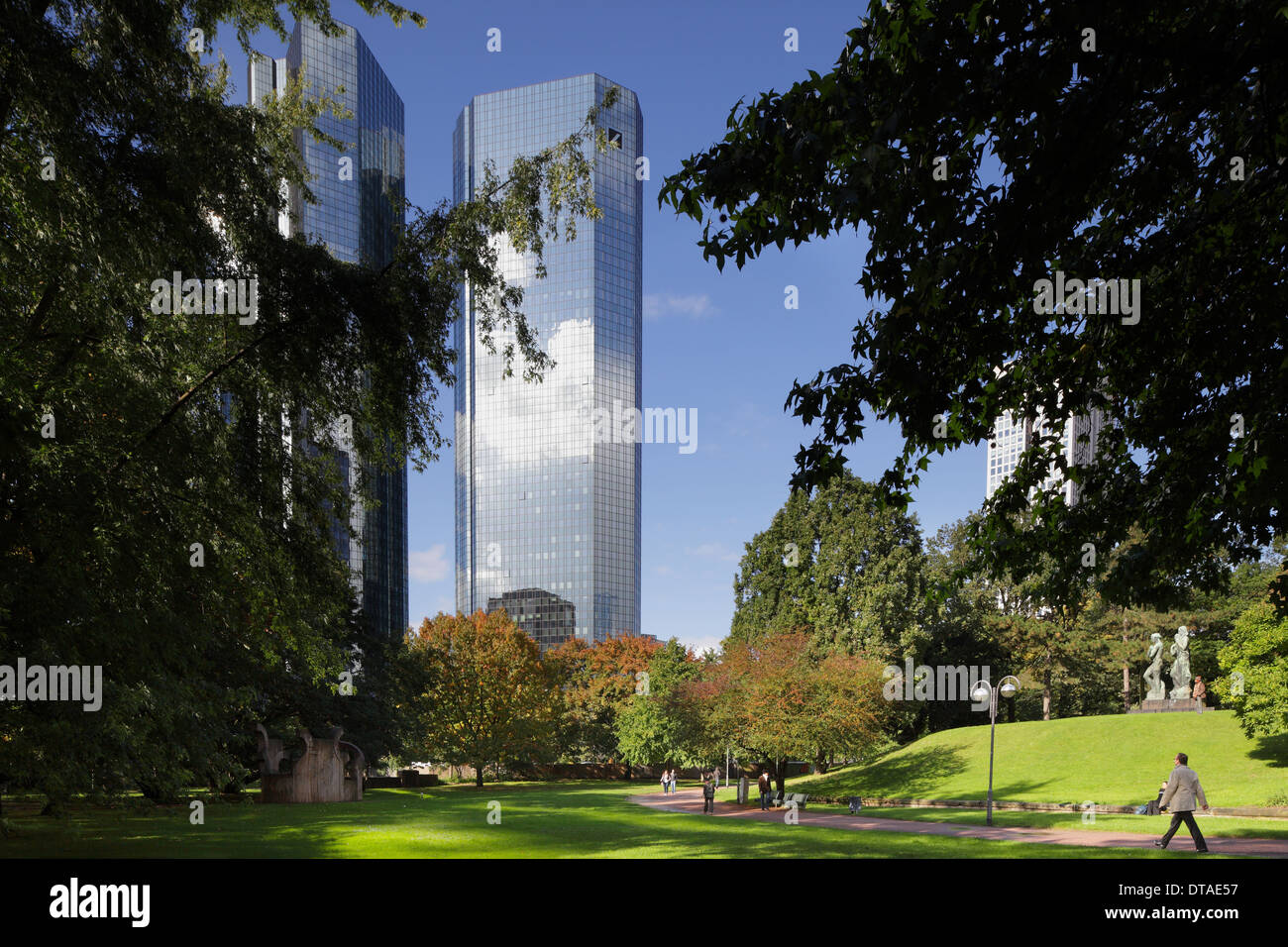Frankfurt Main Germany The Headquarters Of Deutsche Bank At