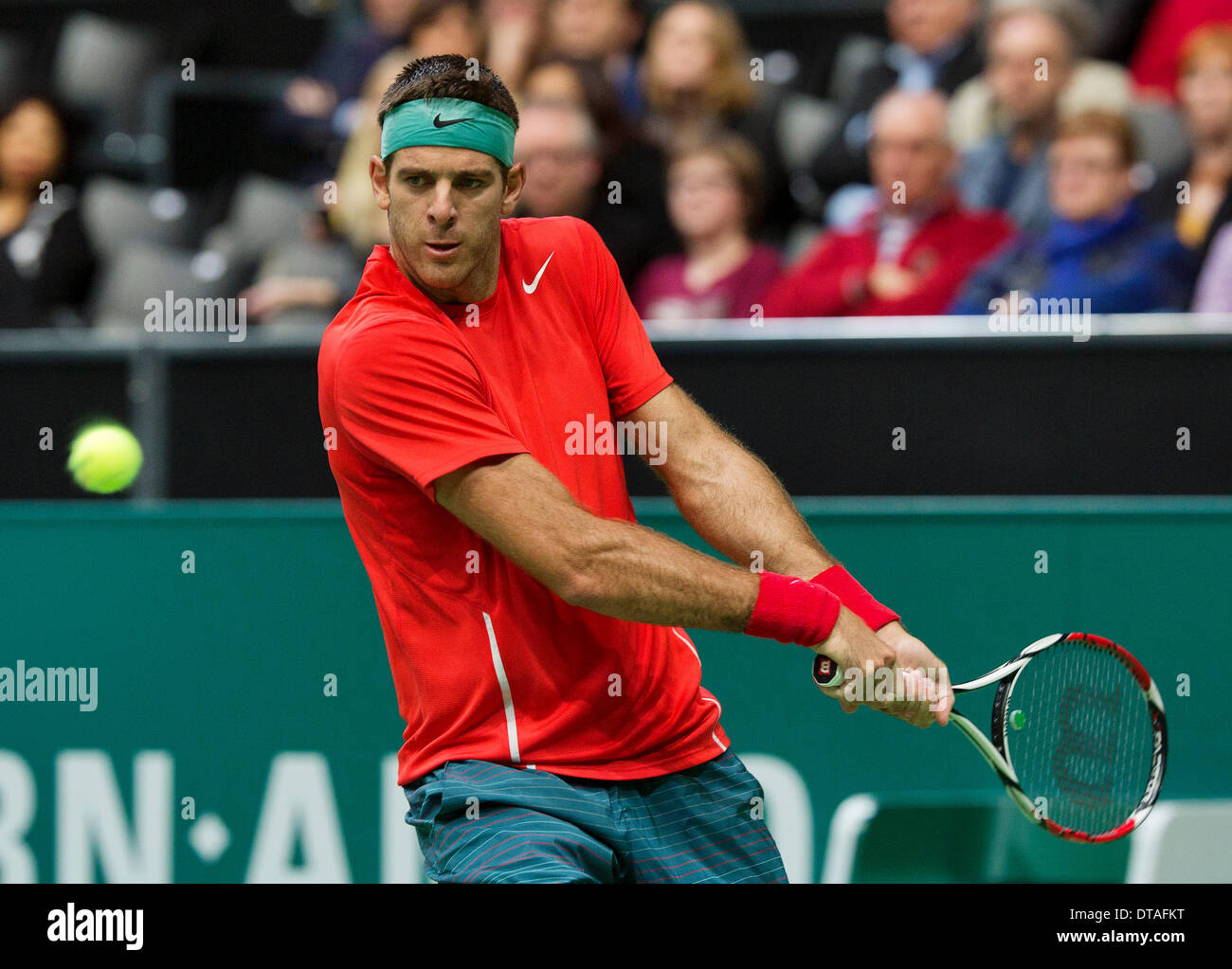 Juan-Martin Del Potro(ARG) in his match against Paul-Henri Mathieu(FRA) Photo:Tennisimages/Henk Koster Stock Photo