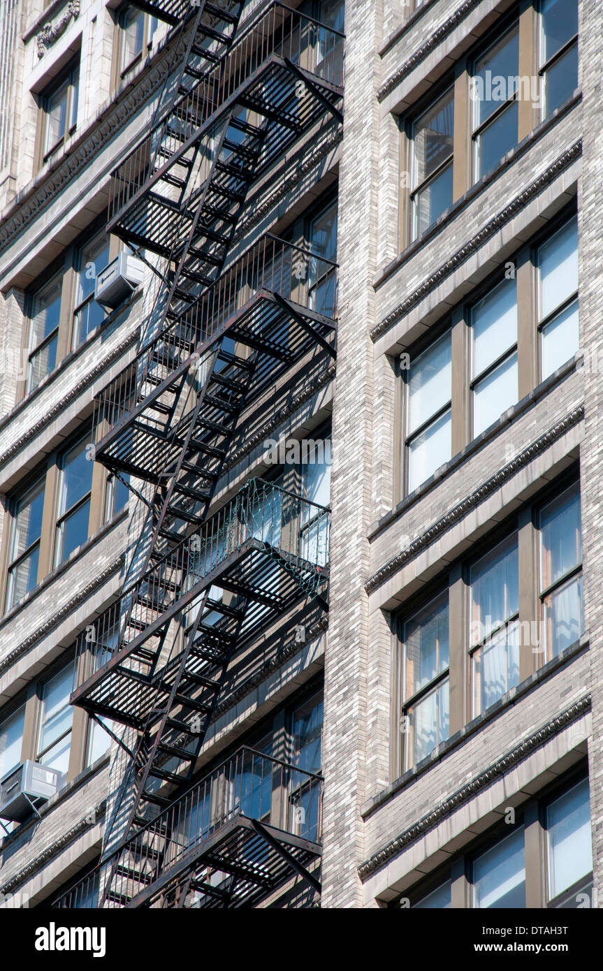 Cast Iron Architecture in the Soho district of Manhattan New York City, USA Stock Photo
