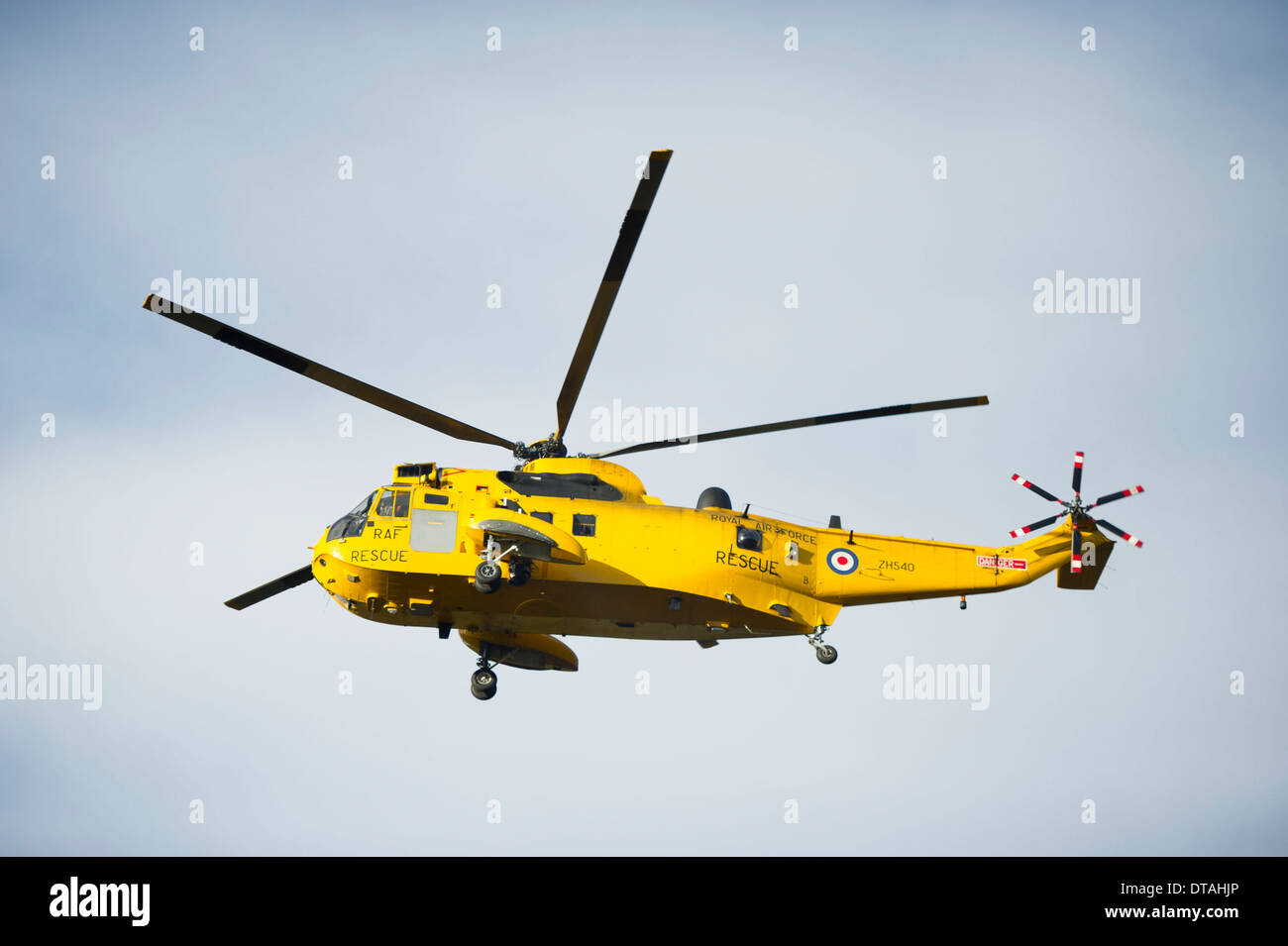 RAF Sea King rescue helicopter Stock Photo - Alamy