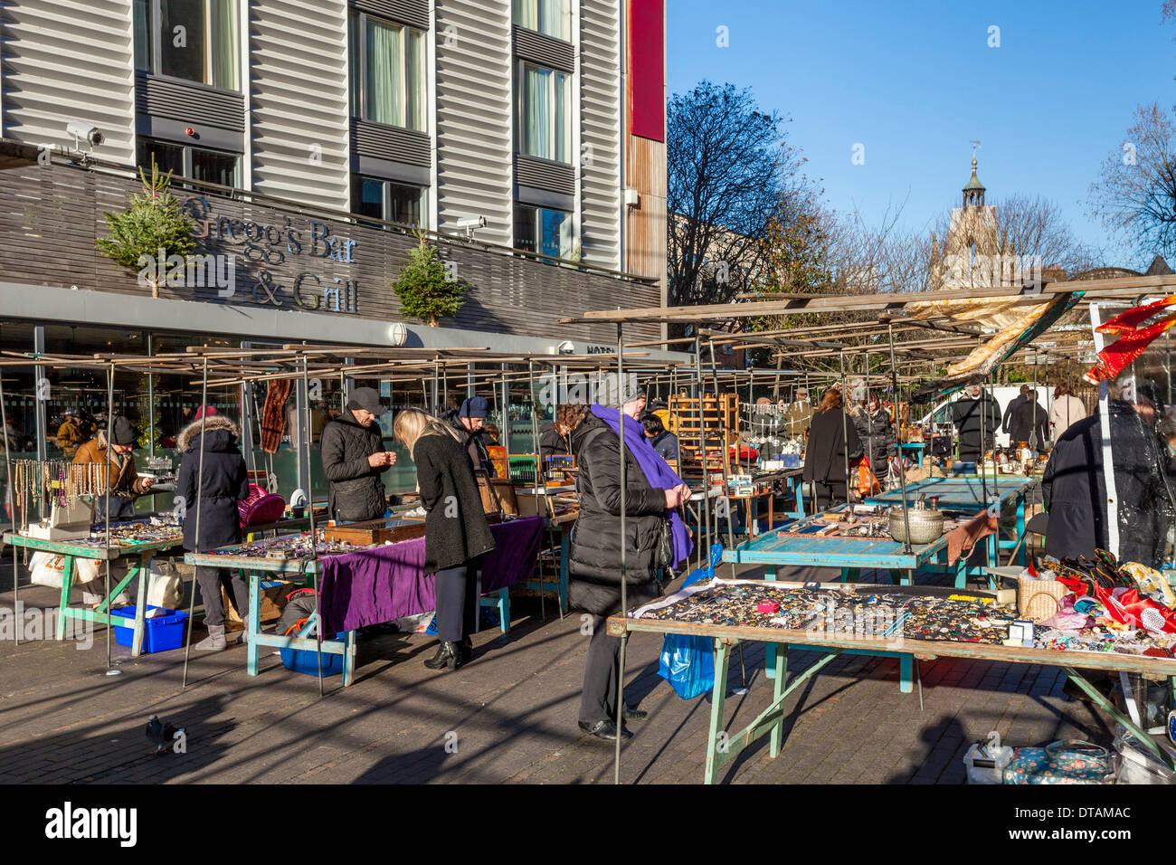 Bermondsey Square Antiques Market, Southwark, London, England Stock