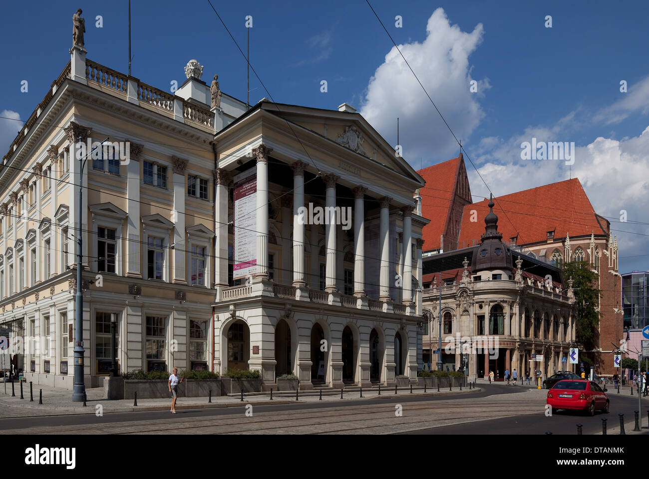 Wroclaw Breslau, Opernhaus 1837-41 von Karl Ferdinand Langhans erbaut Stock Photo