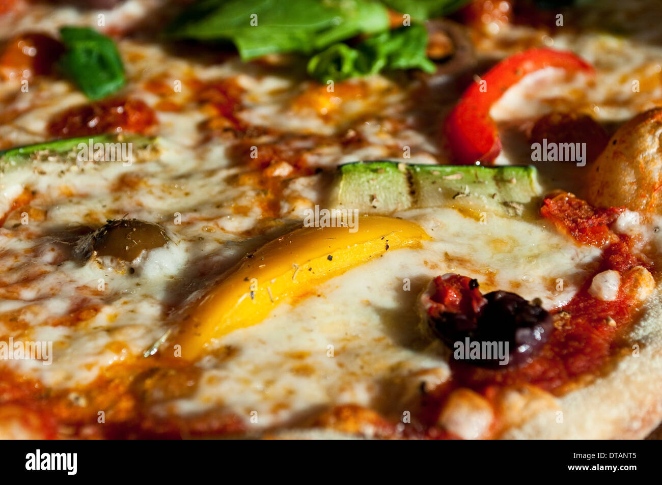 Vegetarian pizza, Prezzo, Leatherhead, Surrey, England, UK Stock Photo ...