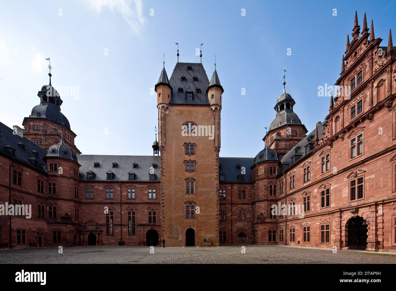 Aschaffenburg,  Schloß  Johannisburg, erbaut 1605-14 von Georg Riedinger Stock Photo