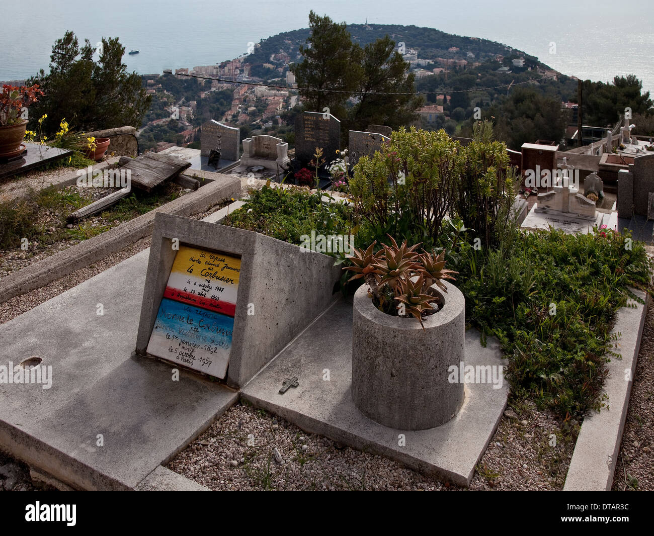 Roquebrune-Cap-Martin, Gemeindefriedhof Stock Photo