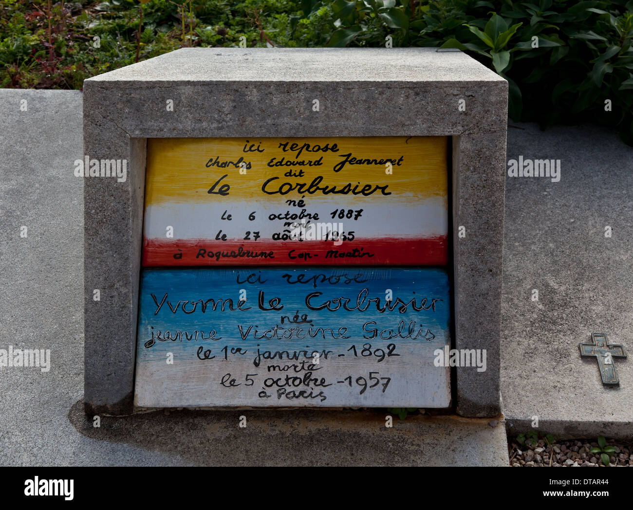 Roquebrune-Cap-Martin, Gemeindefriedhof Stock Photo