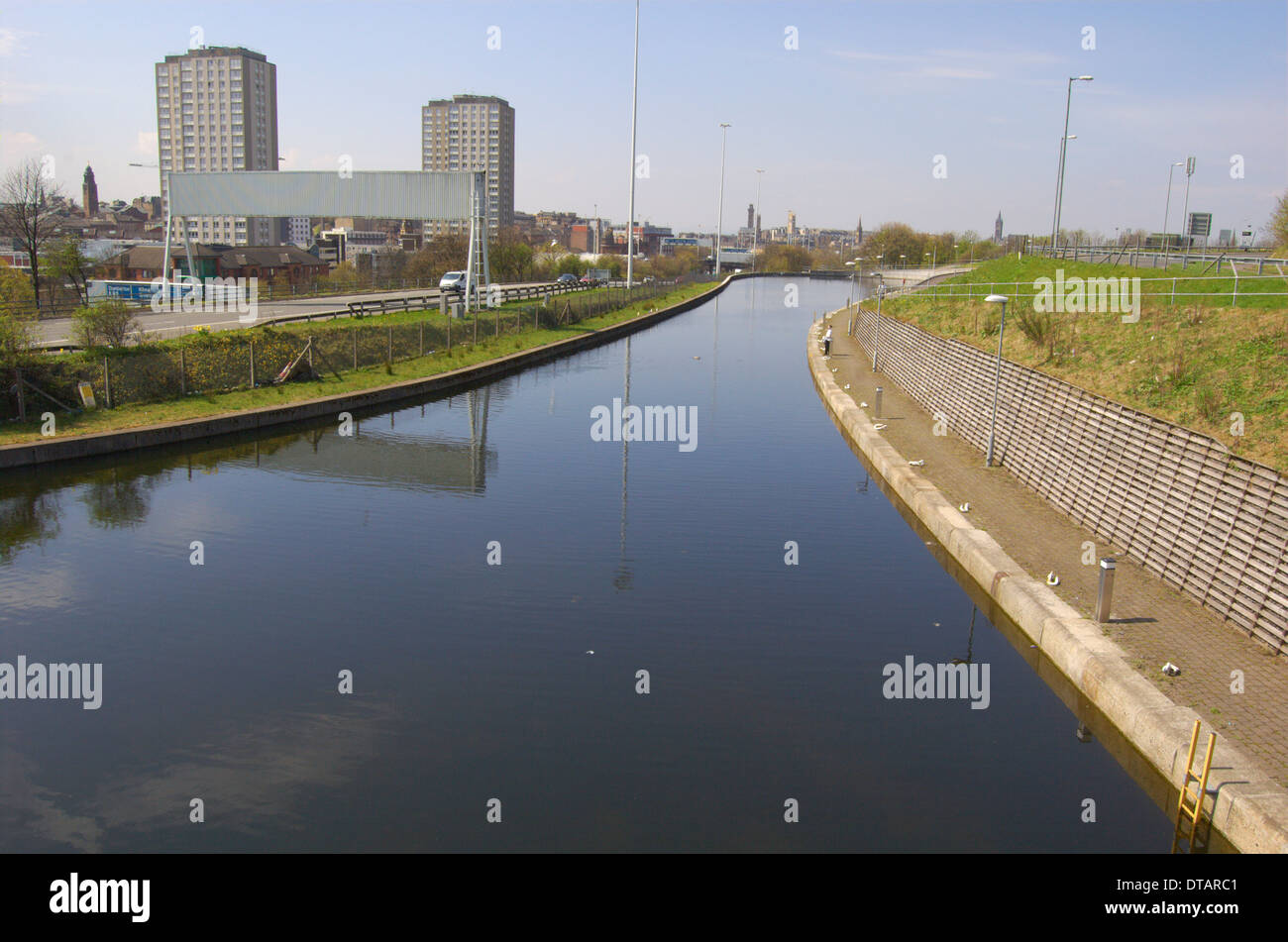 Canal at Port Dundas in Glasgow, Scotland Stock Photo Alamy