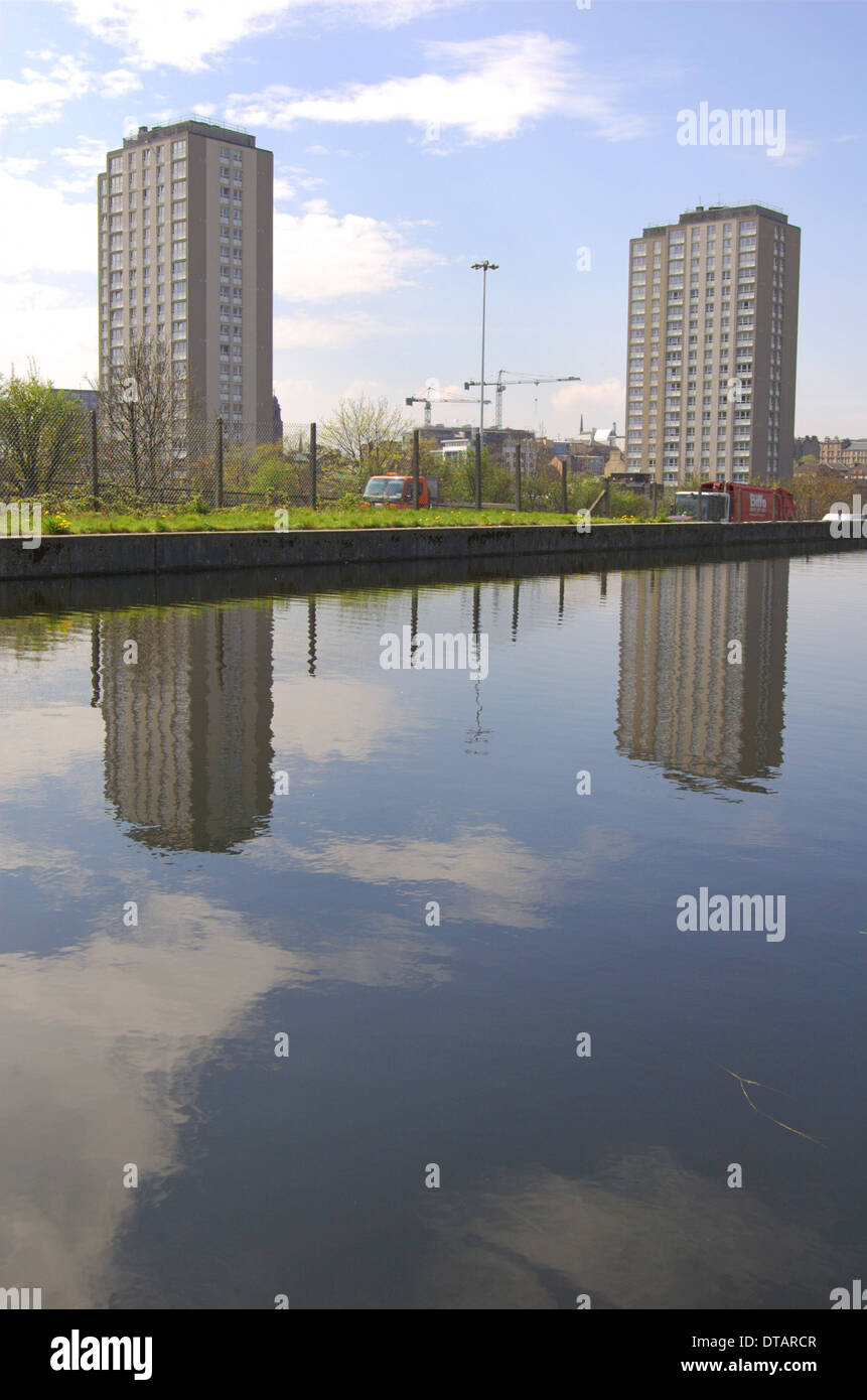 Canal at Port Dundas in Glasgow, Scotland Stock Photo Alamy