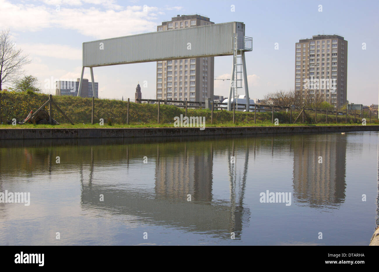 Canal at Port Dundas in Glasgow, Scotland Stock Photo Alamy