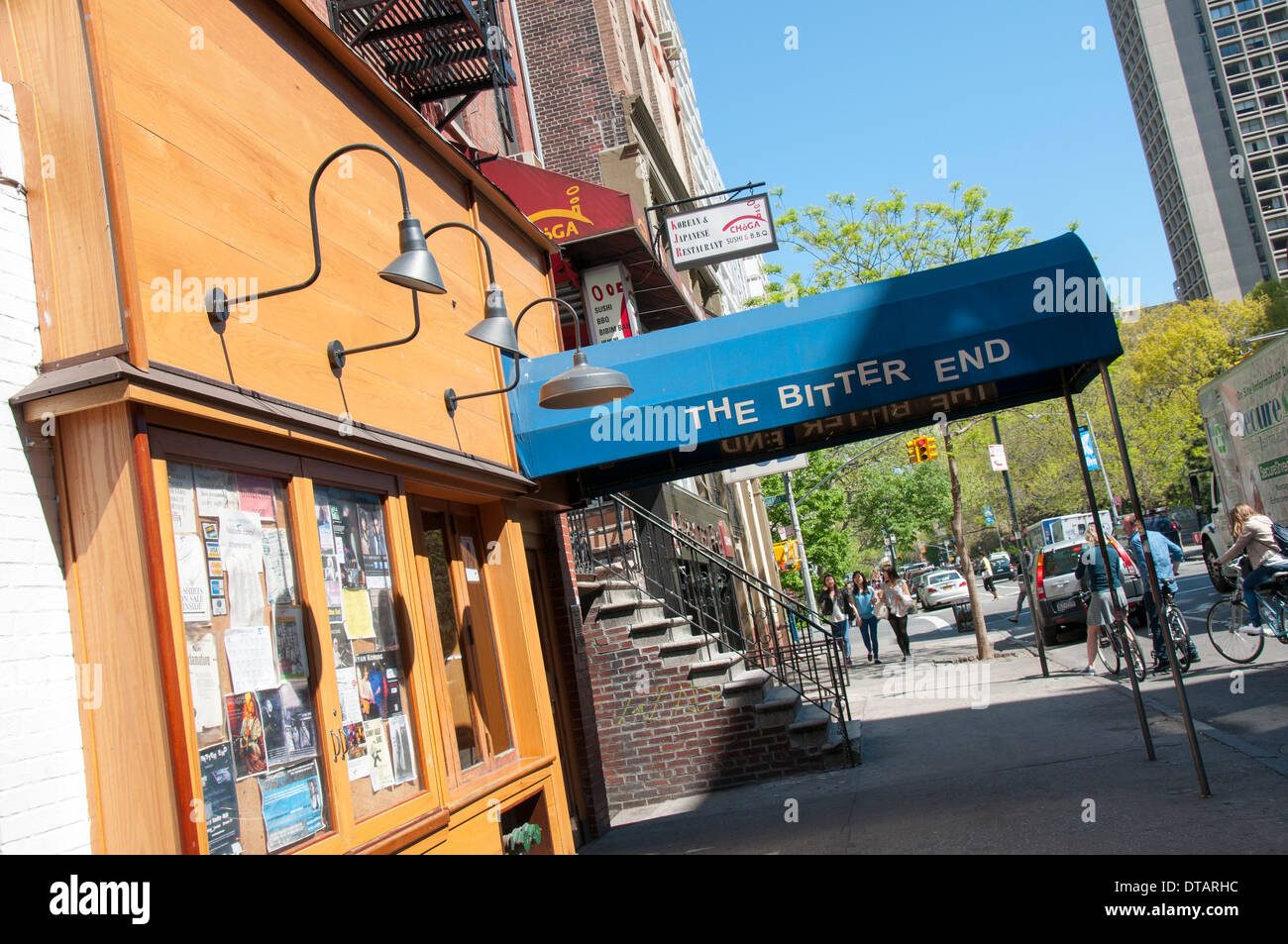 The Bitter End in Greenwich Village, Manhattan New York City, USA Stock