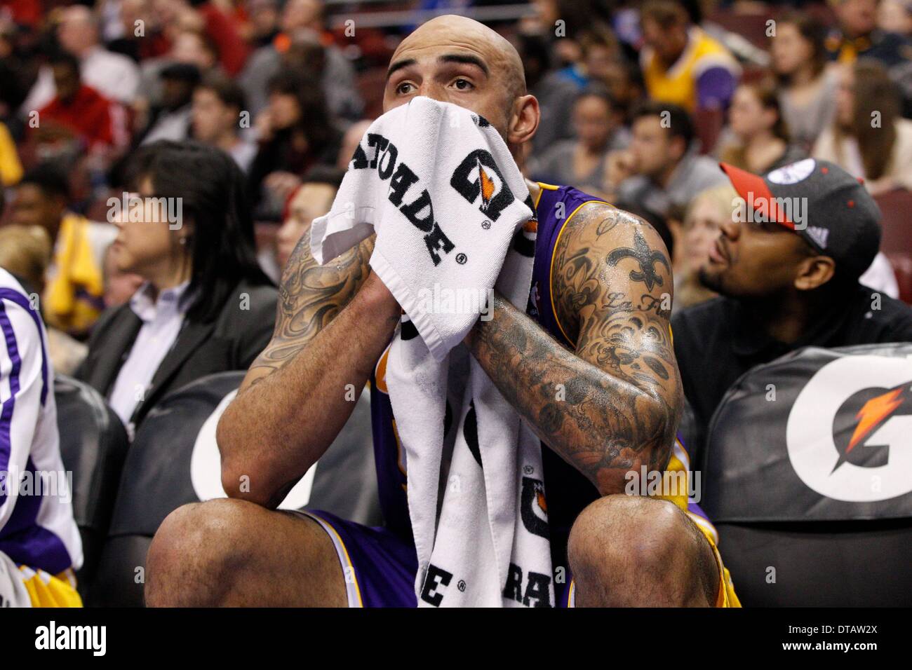 February 7 2014 Los Angeles Lakers Center Robert Sacre 50
