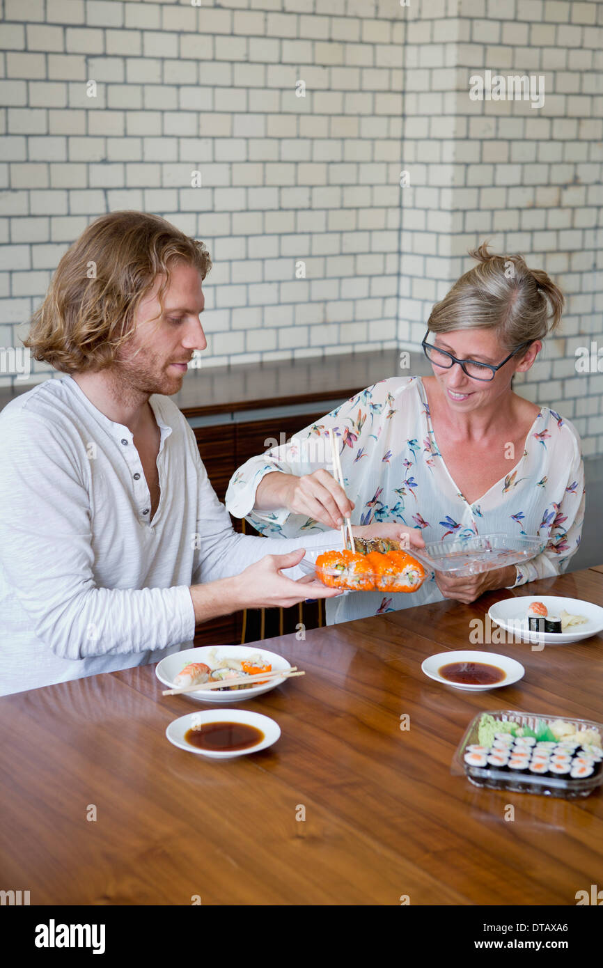 Two people having a break hi-res stock photography and images - Alamy