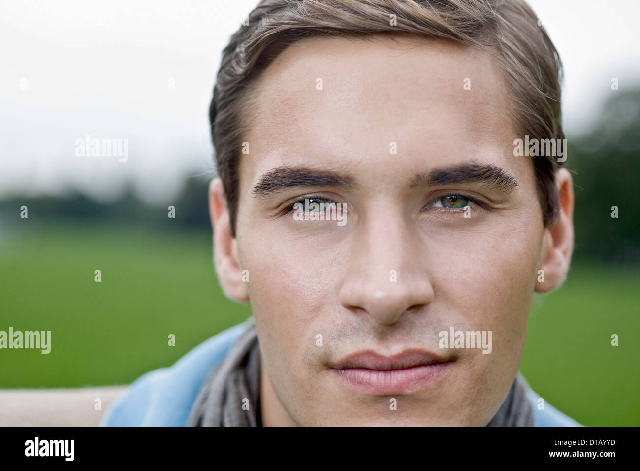 Portrait of young man, close-up Stock Photo