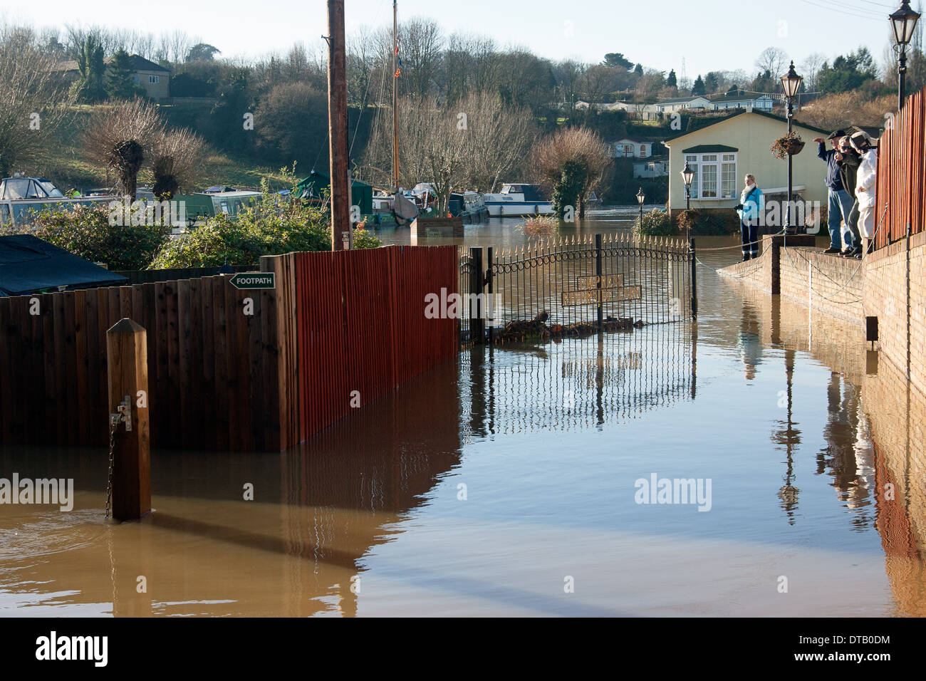 floodwater East Farleigh Kent England UK Europe Stock Photo