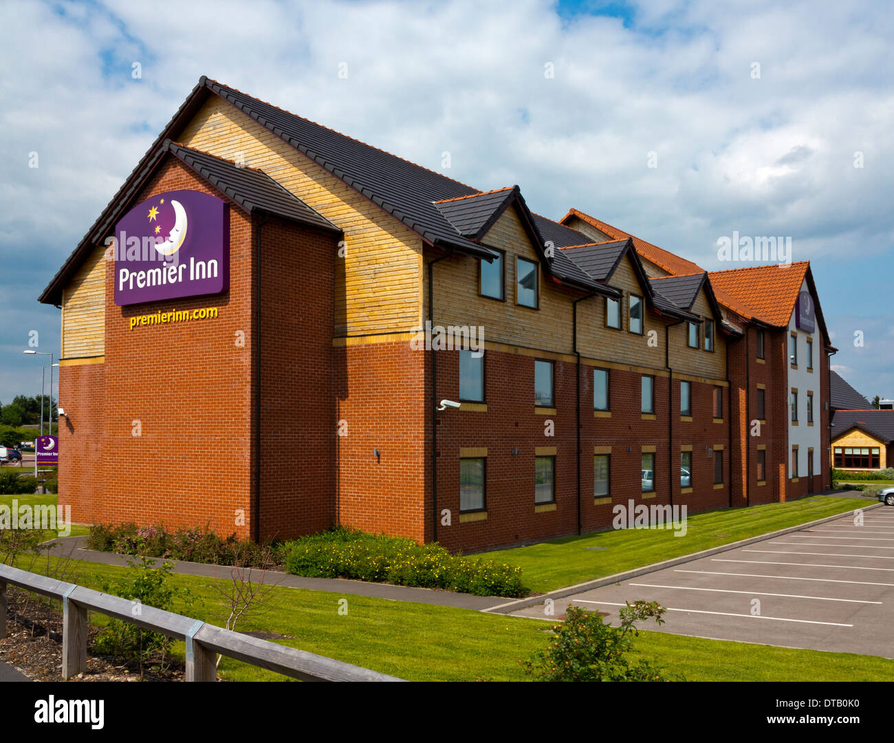 Premier Inn in Rugeley Staffordshire England UK part of a chain of British budget hotels owned by Whitbread Stock Photo