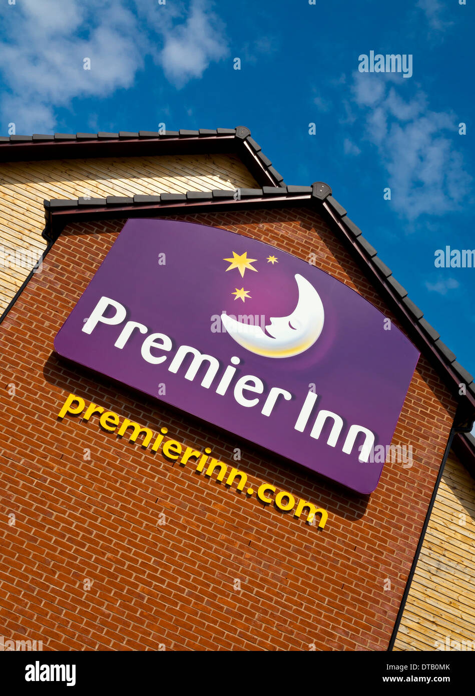Premier Inn in Rugeley Staffordshire England UK part of a chain of British budget hotels owned by Whitbread Stock Photo