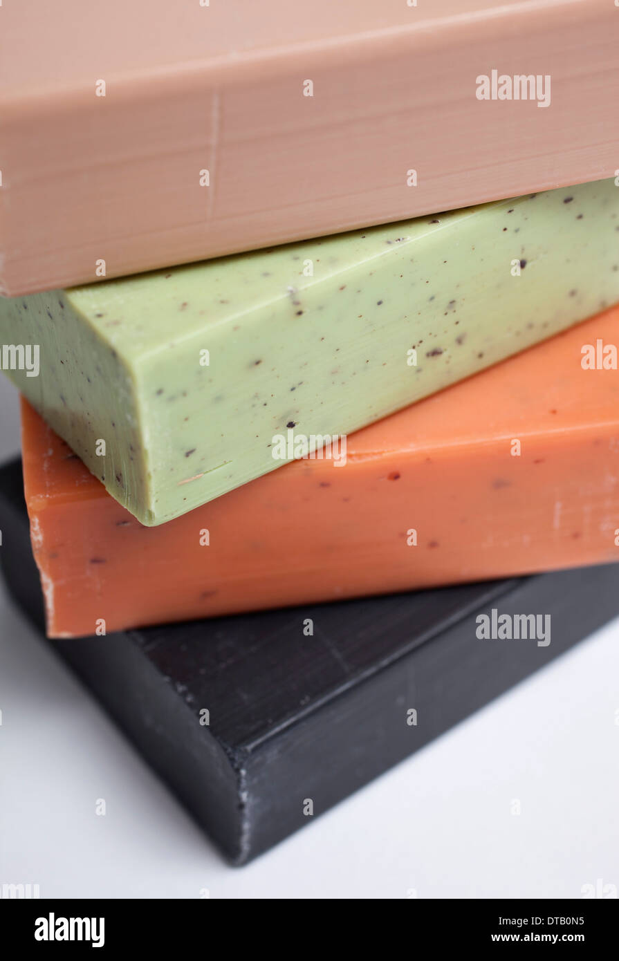 Stack of soap Stock Photo