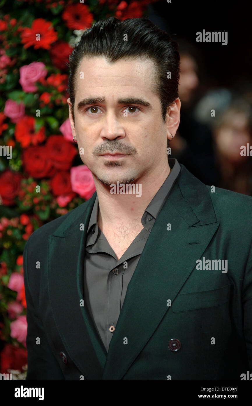 Colin Farrell arrives for the premiere of A New York Winter's Tale at a central London cinema. Stock Photo