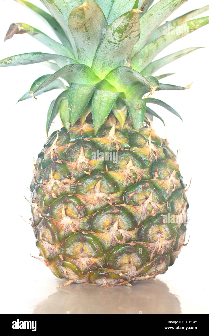 Pineapple Isolated On White Background Stock Photo - Alamy