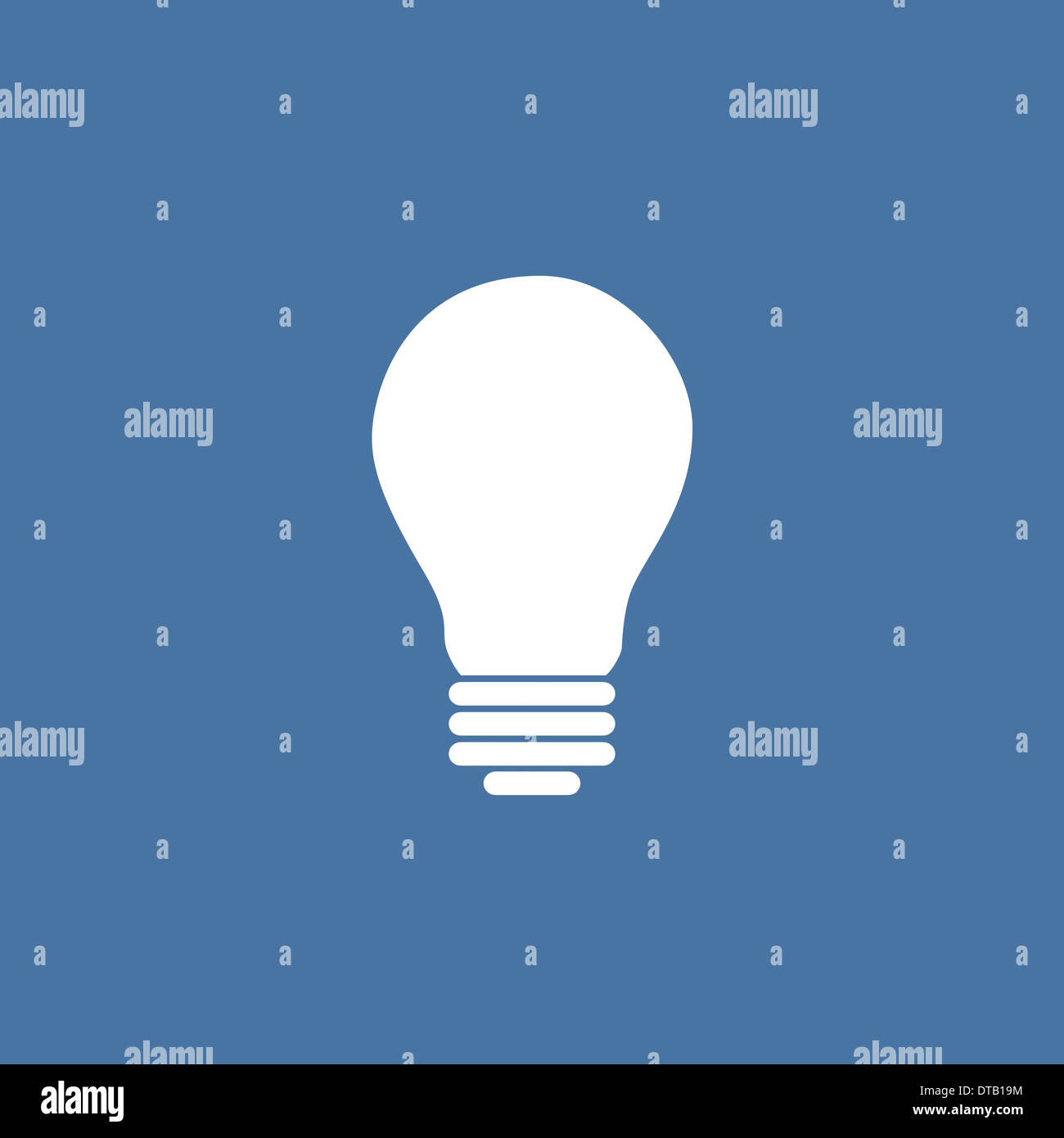 Basic bulb eco lamp simple Flat design. Stock Photo