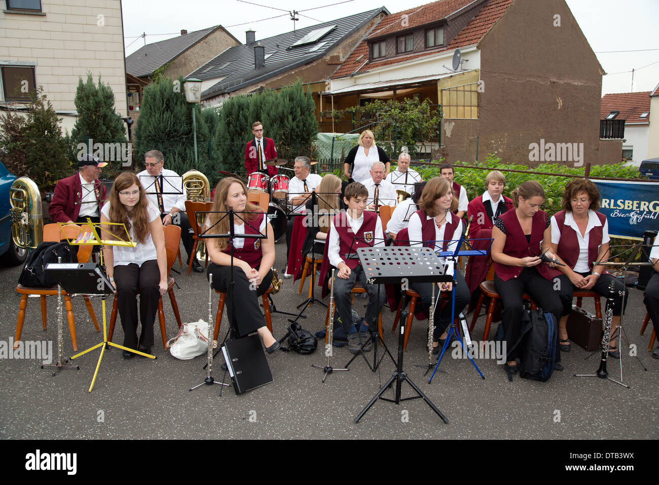 Beck Willingen, Germany, the lyre music club at a campaign event Stock Photo