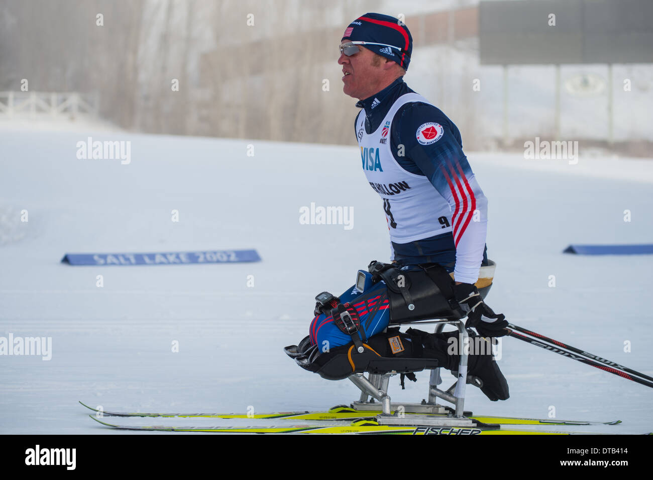 2014 U.S. Paralympics Nordic Skiing Nationals Stock Photo