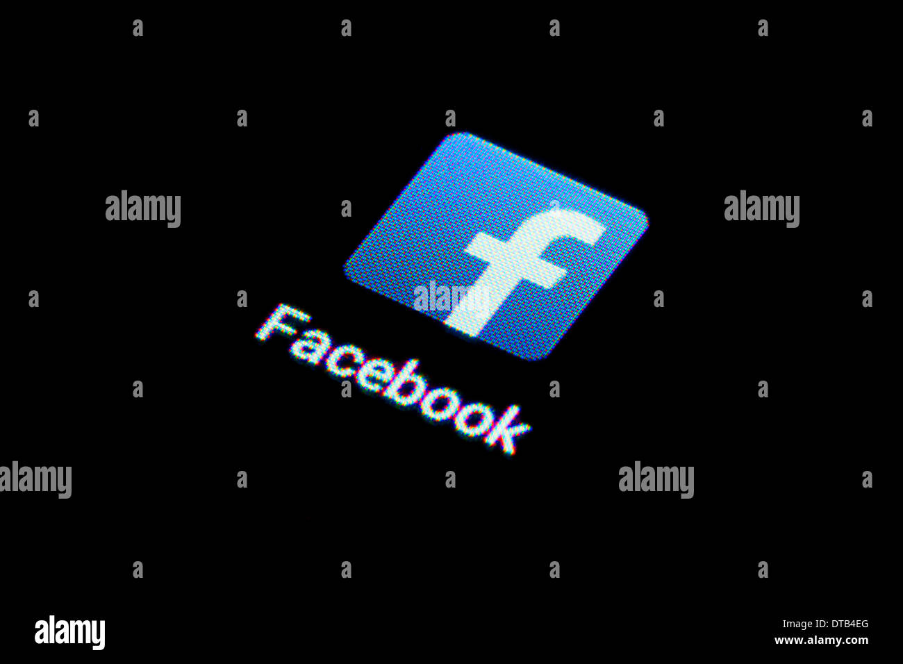 Berlin, Germany, App icon for Facebook on a smartphone Stock Photo