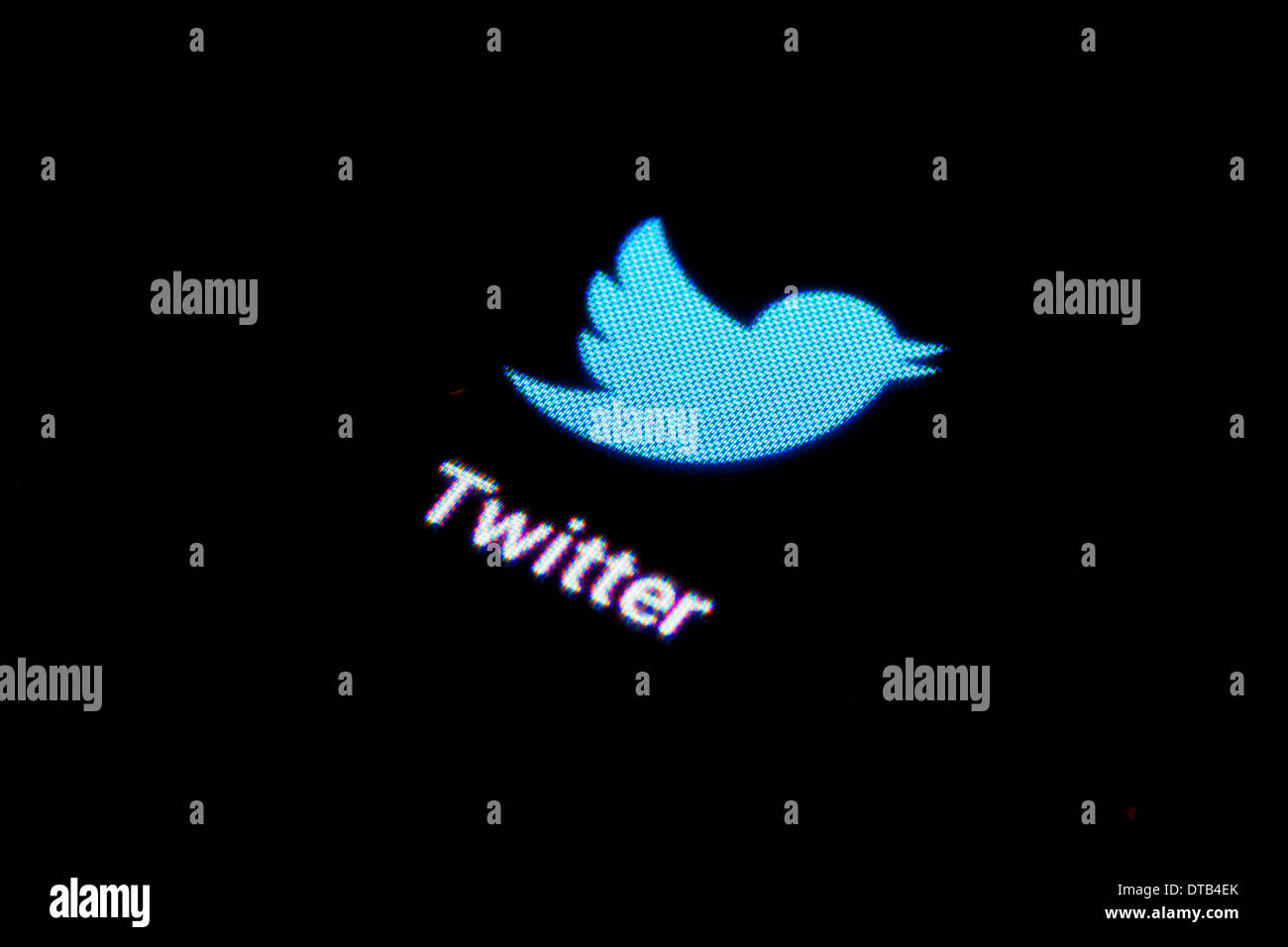 Berlin, Germany, App icon for Twitter on a smartphone Stock Photo