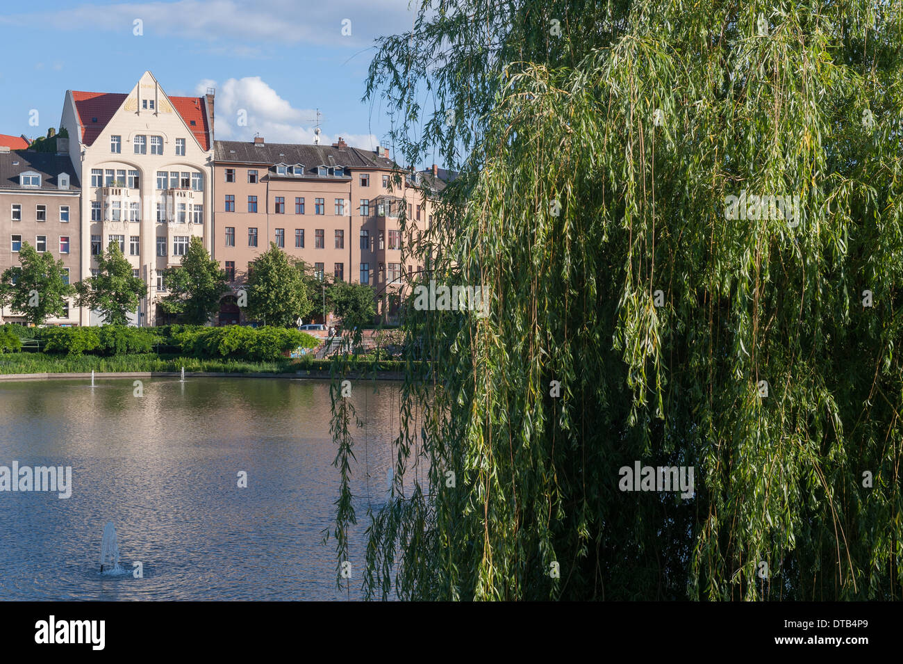 Berlin, Germany, housing development at Engelbecken Stock Photo Alamy