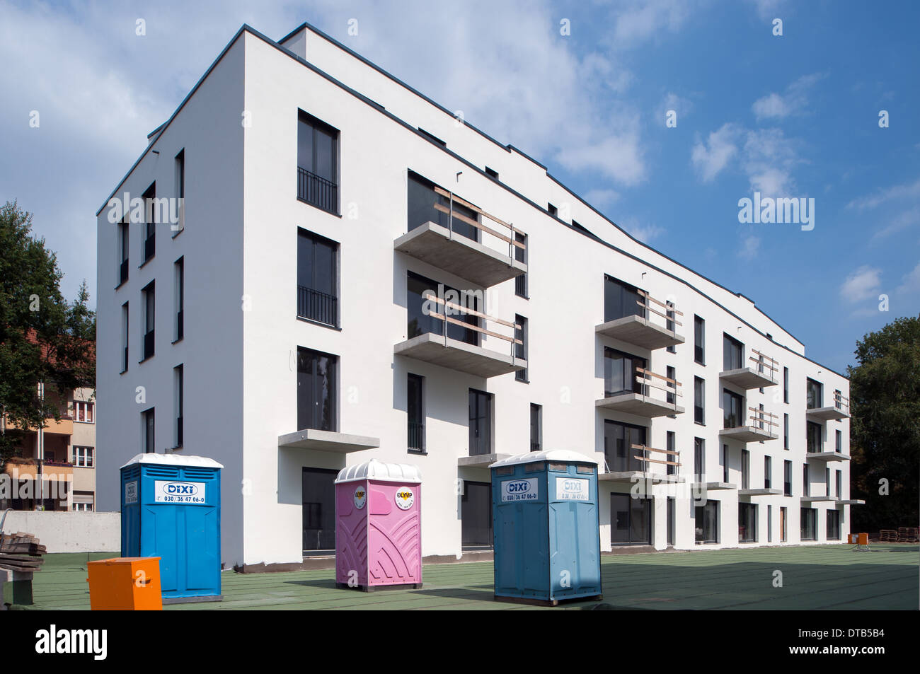 Berlin, Germany, new construction of condos in BerlinWeissensee Stock