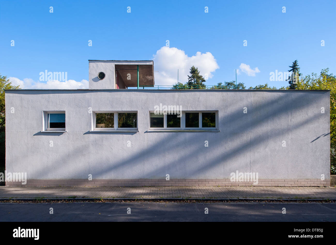 Wroclaw, Poland, house 35 the Werkbundsiedlung Wroclaw ( WUWA Stock