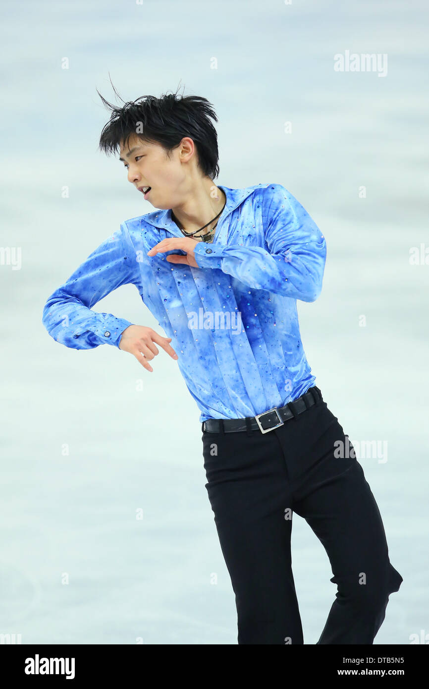 Sochi Russia 13th Feb 2014 Yuzuru Hanyu Jpn Figure Skating