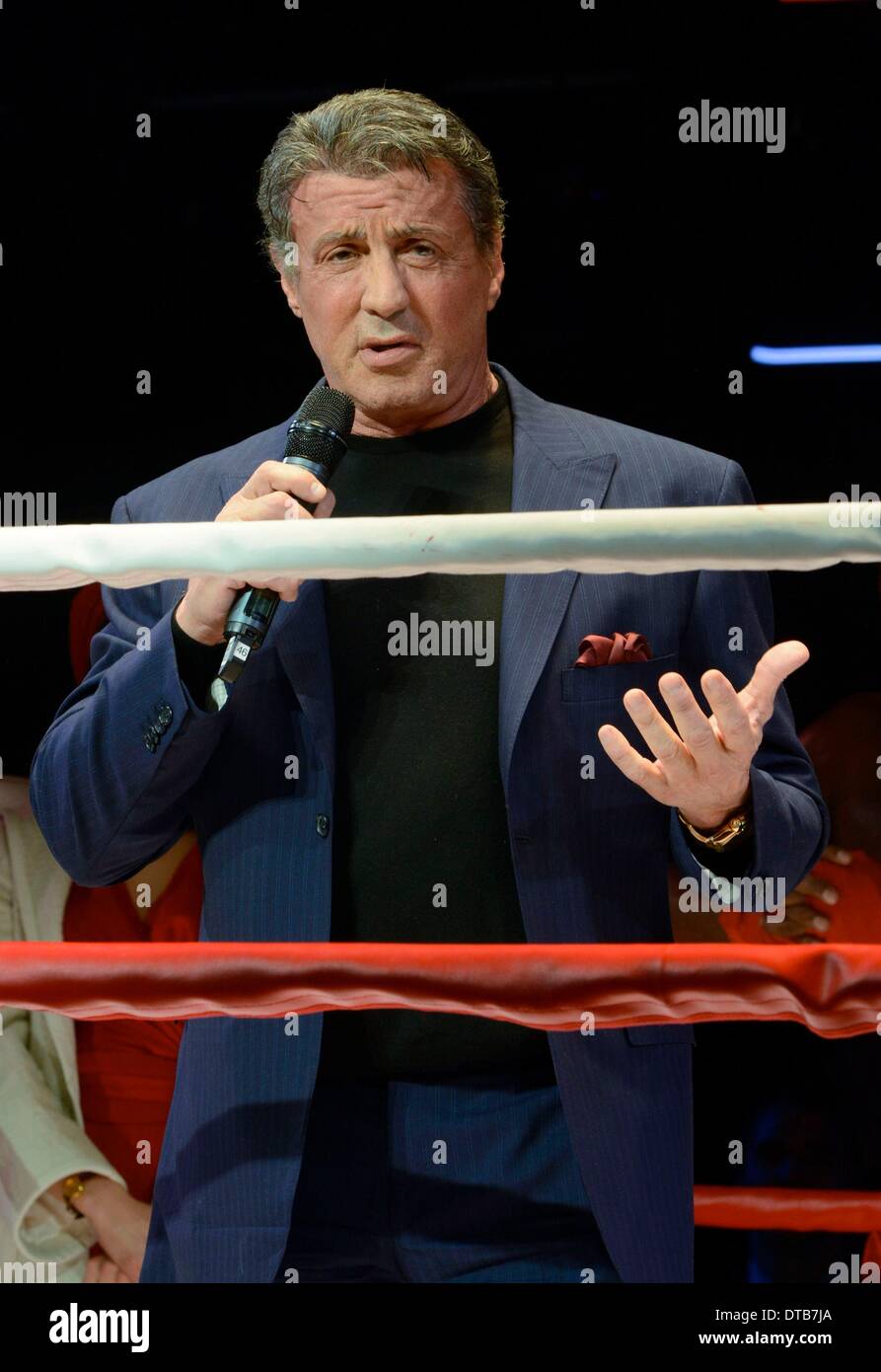 New York, NY, USA. 13th Feb, 2014. Sylvester Stallone in attendance for ROCKY First Performance of Previews on Broadway, Winter Garden Theatre, New York, NY February 13, 2014. Credit:  Derek Storm/Everett Collection/Alamy Live News Stock Photo