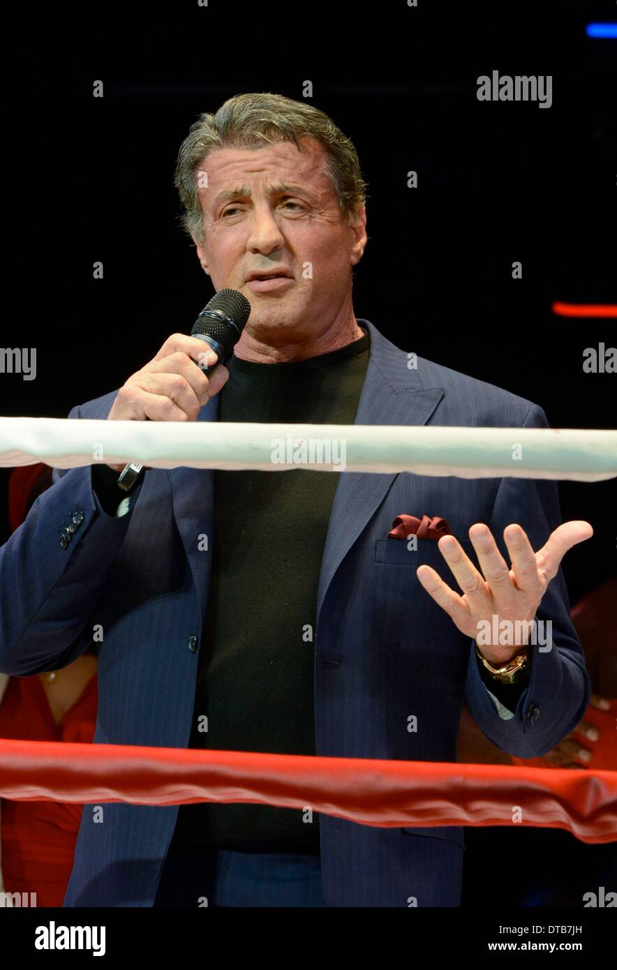 New York, NY, USA. 13th Feb, 2014. Sylvester Stallone in attendance for ROCKY First Performance of Previews on Broadway, Winter Garden Theatre, New York, NY February 13, 2014. Credit:  Derek Storm/Everett Collection/Alamy Live News Stock Photo