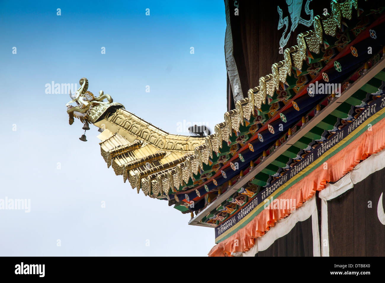 Langmusi temple in sichuan, china Stock Photo