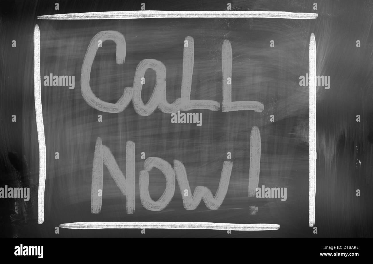 Call Now Concept Stock Photo Alamy