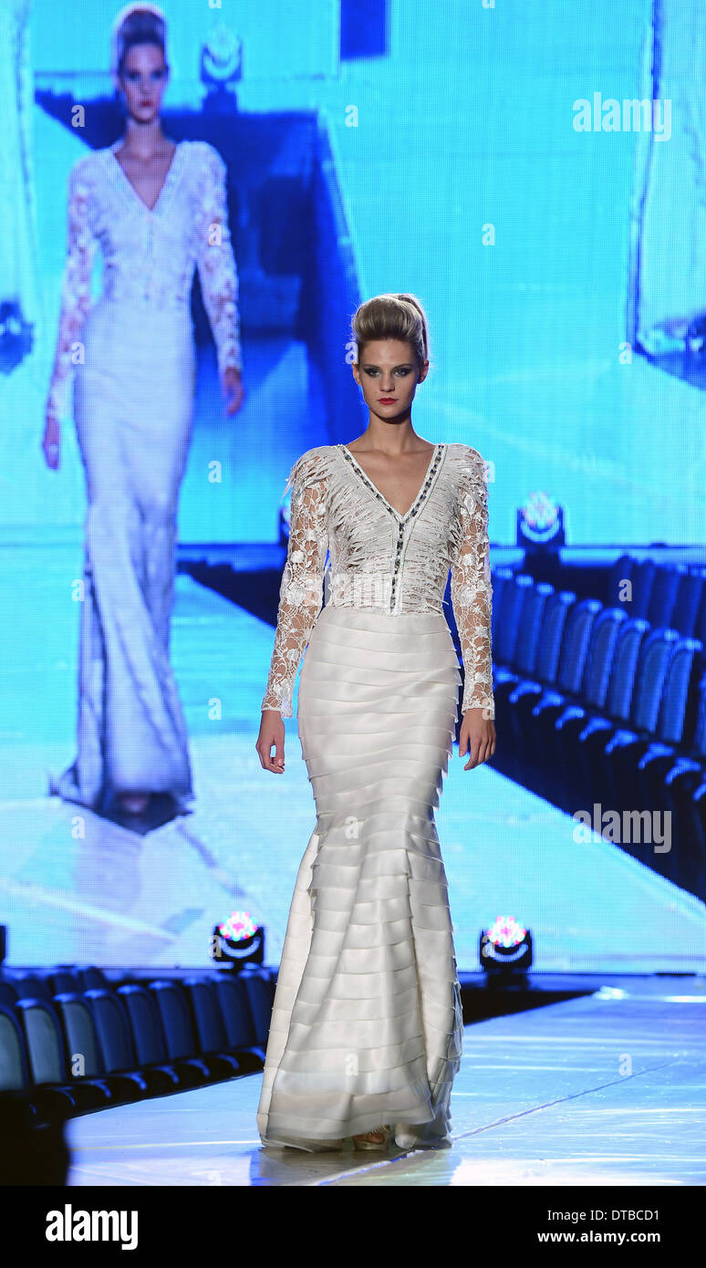 fashion show, Blanka Matragi, collection Return of the Phoenix Stock Photo  - Alamy