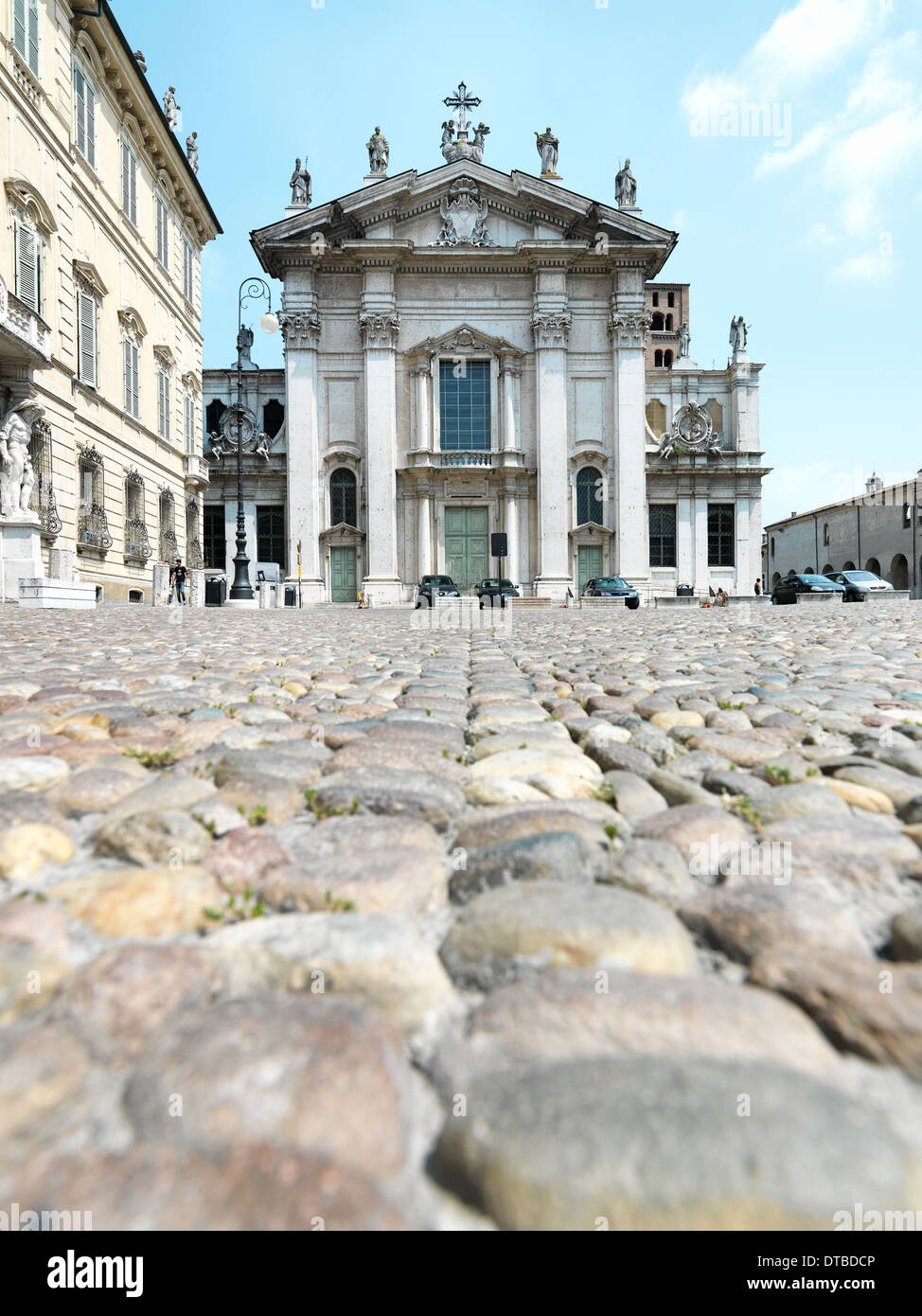 Mantua , Italy , the Cathedral (Duomo) in Piazza Sordello Stock Photo