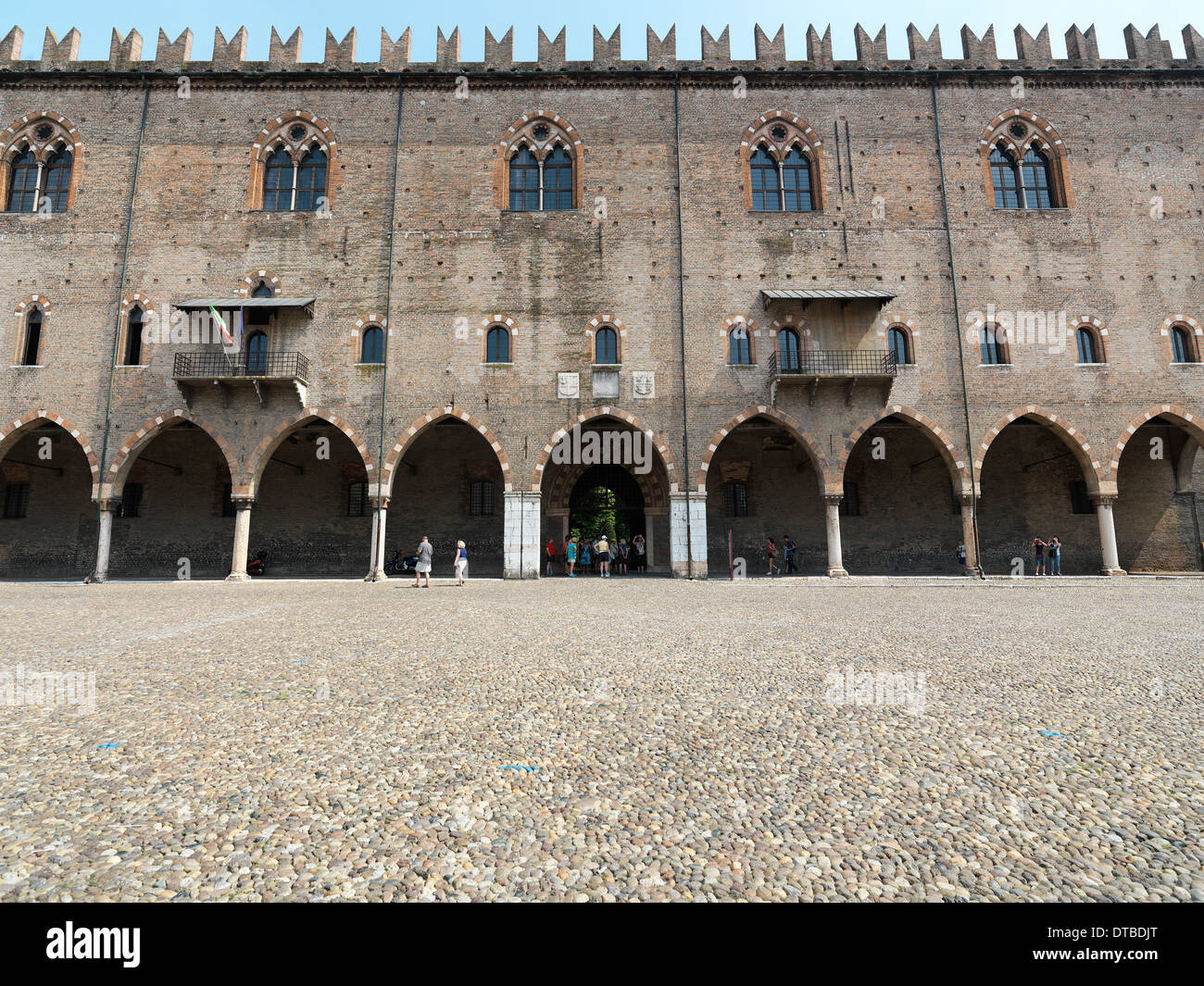 Mantua , Italy, Palazzo Ducale in Piazza Sordello Stock Photo