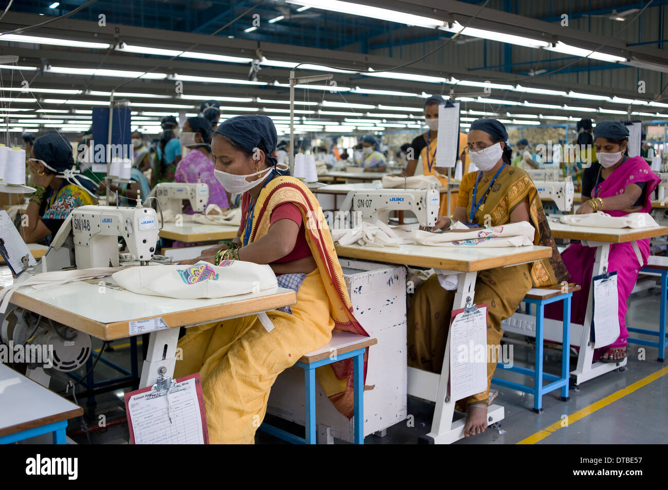 INDIA Miraj , textile factory Esteam produce fair trade cotton bags Stock Photo 66635443 Alamy