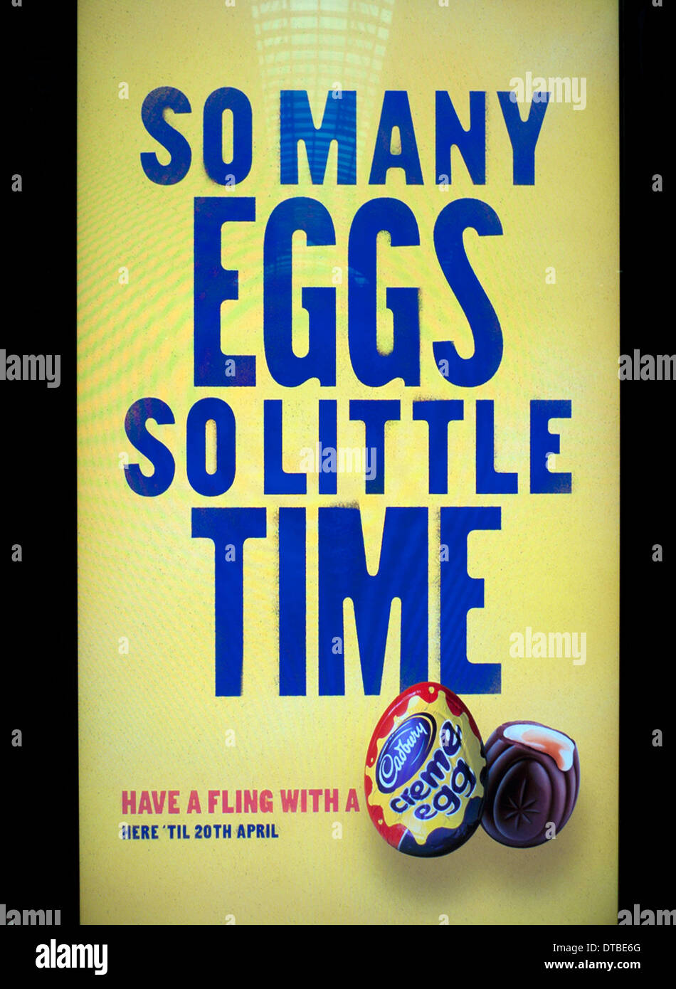 Cadburys creme egg advert hi-res stock photography and images - Alamy