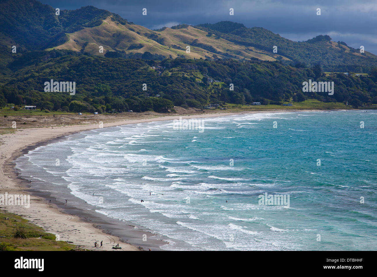 Whangaparaoa Bay, East cape, North Island, New Zealand Stock Photo